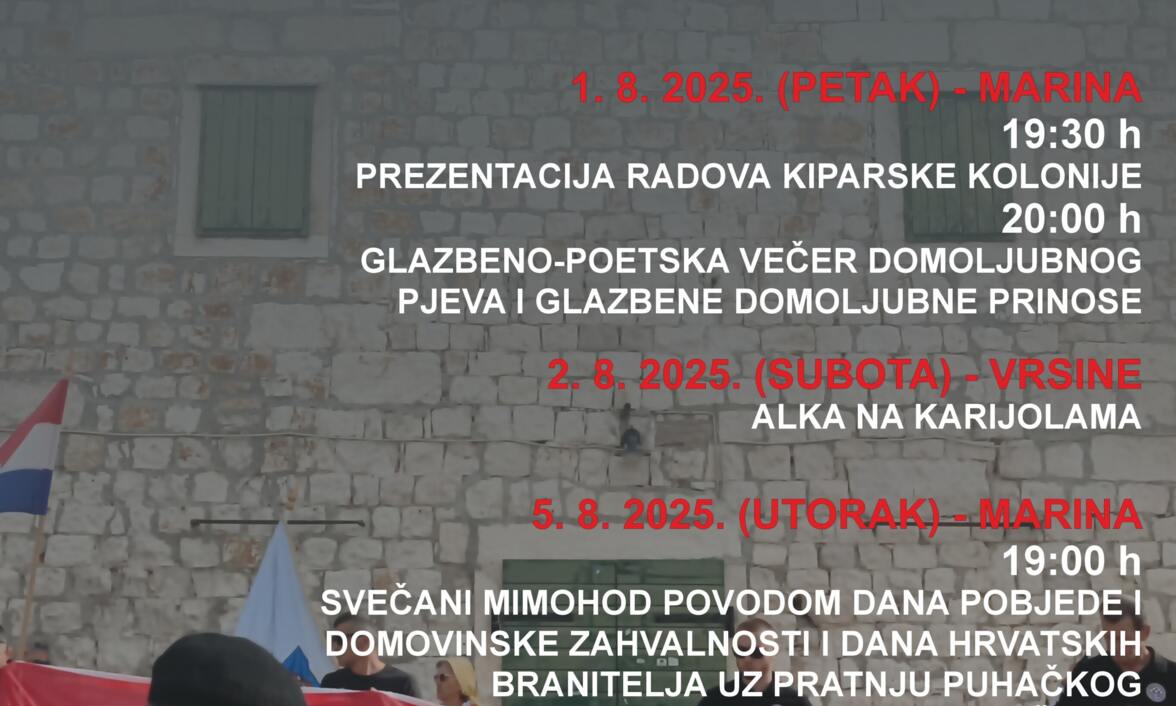 DANI VRO OLUJA