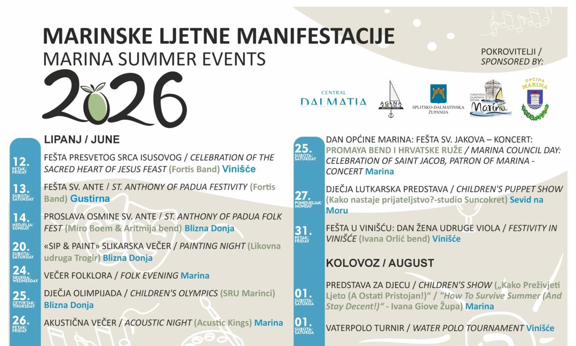 MARINA SUMMER EVENTS 2026