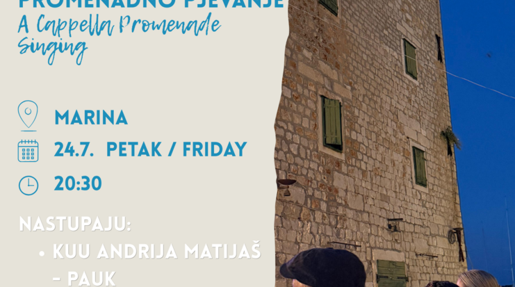 "OD MANDRAČE DO FERALA" A CAPPELLA PROMENADNO PJEVANJE
