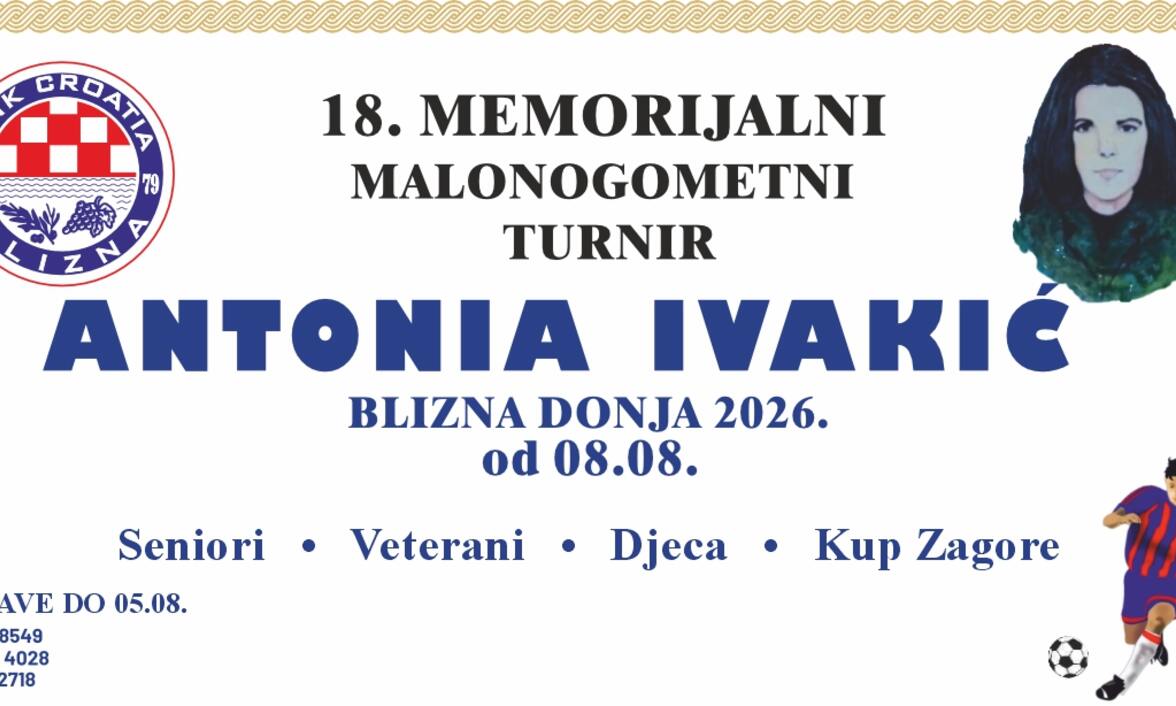 18.MEMORIJALNI MALONOGOMETNI TURNIR "ANOTNIA IVAKIĆ"